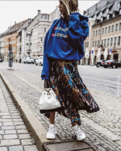 Jupe best sale longue sweat